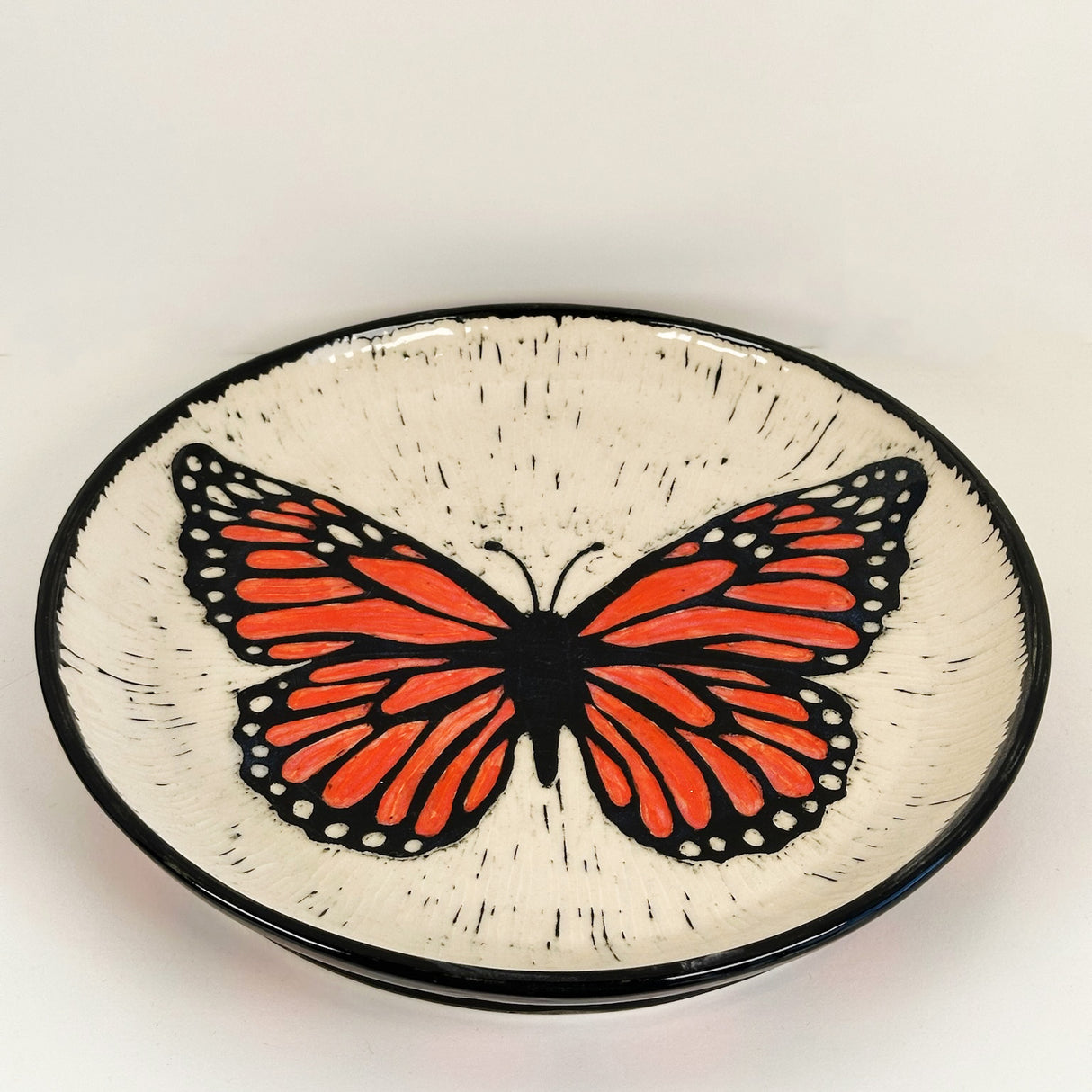 Large Monarch Butterfly Plate | Cindy Walker Davidson