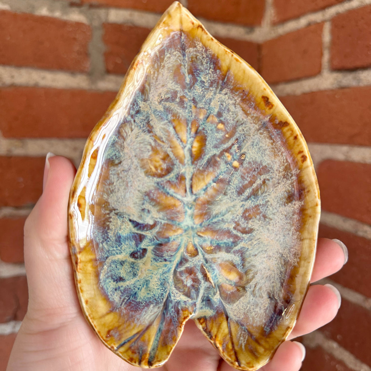Small Leaf Impression Dishes | Cindy Walker Davidson