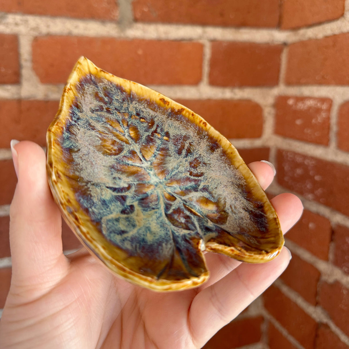 Small Leaf Impression Dishes | Cindy Walker Davidson