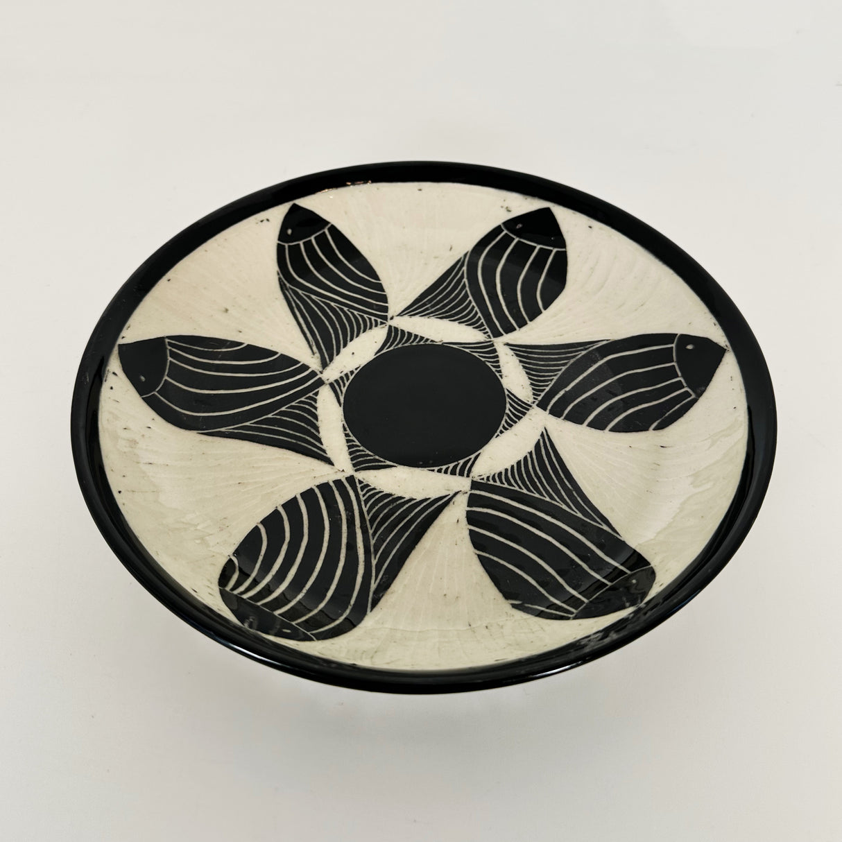 Carved Black Fish Platter | Cindy Walker Davidson