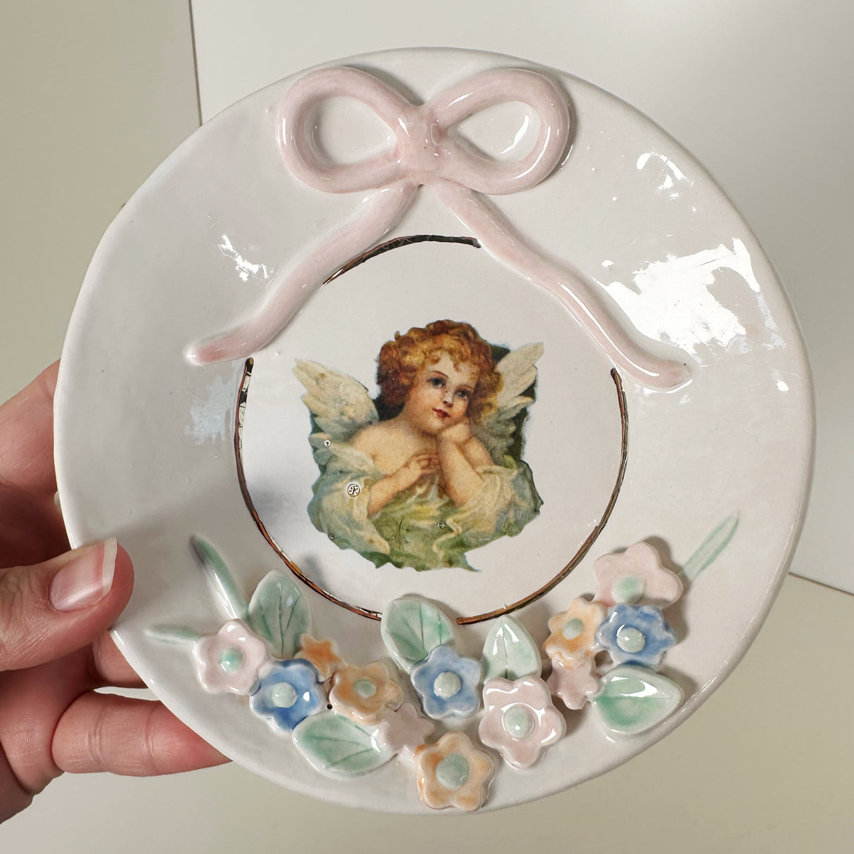 Classic Angel Dish C- featuring vintage artwork | Jessica Walker