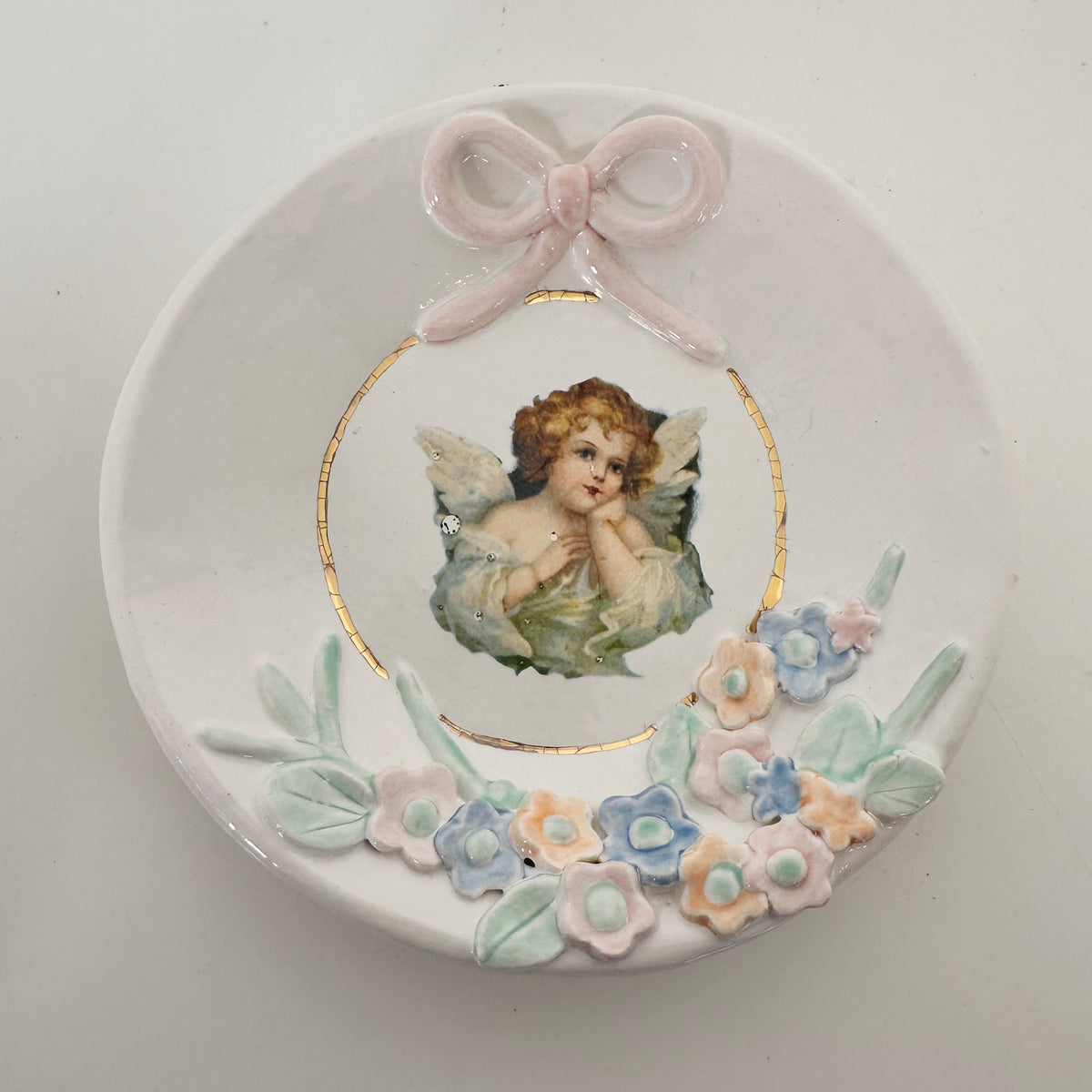 Classic Angel Dish D- featuring vintage artwork | Jessica Walker
