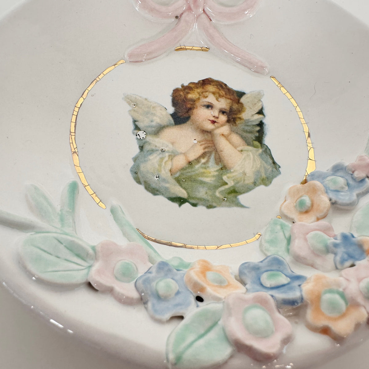 Classic Angel Dish D- featuring vintage artwork | Jessica Walker