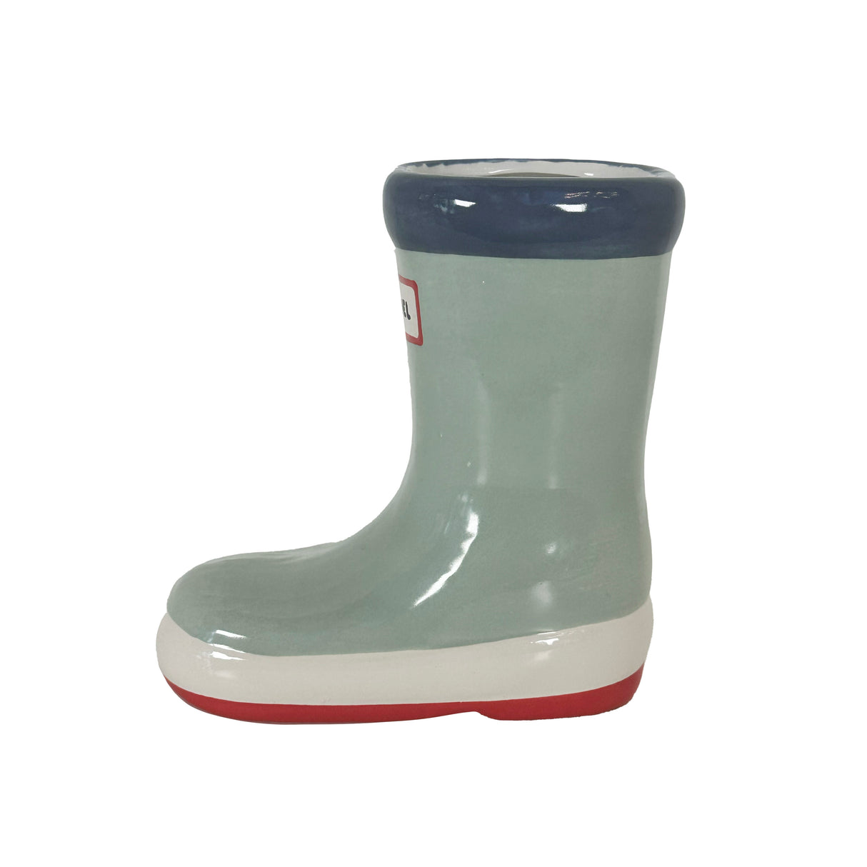 Multicolor Rainboot Vase in Sage | Wholesale