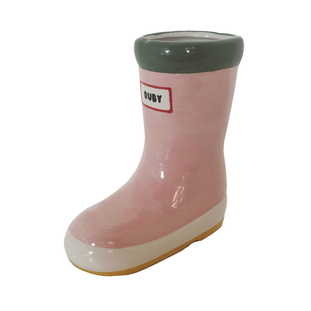 Multicolor Rainboot Vase in Pink | Wholesale