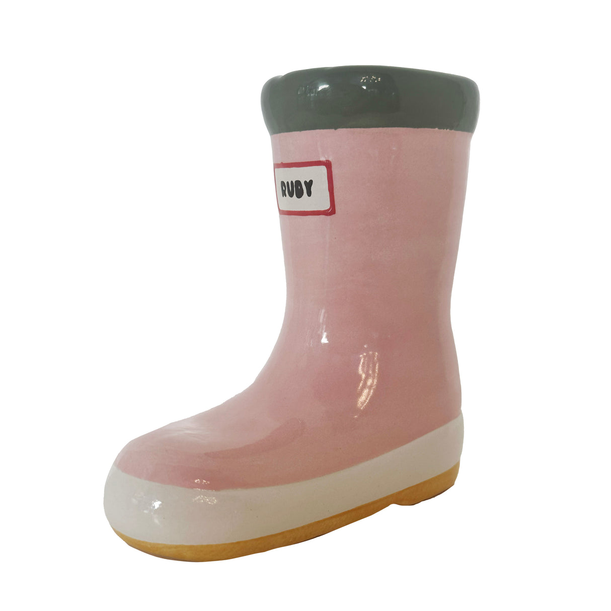 Multicolor Rainboot Vase in Pink | Wholesale