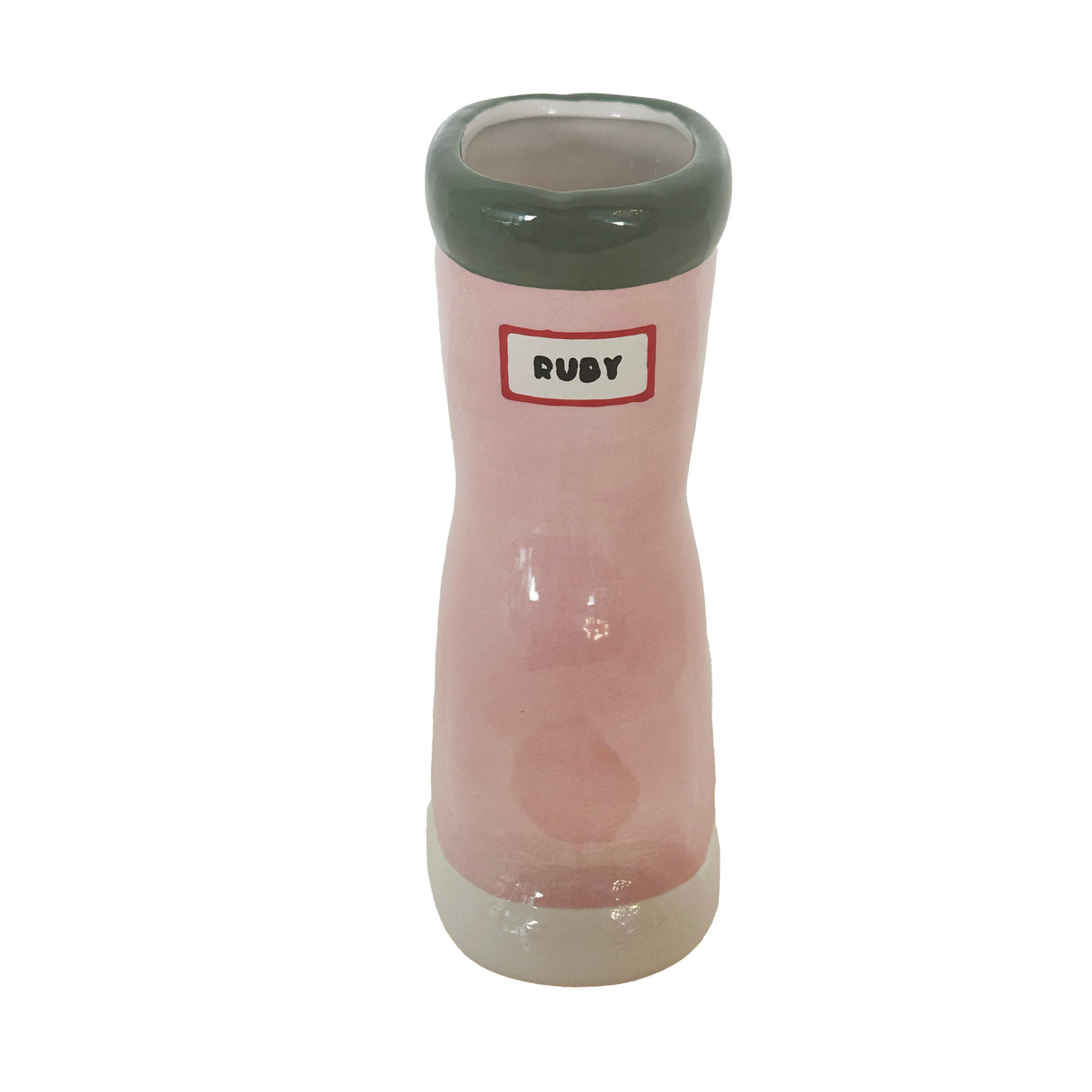 Multicolor Rainboot Vase in Pink | Wholesale