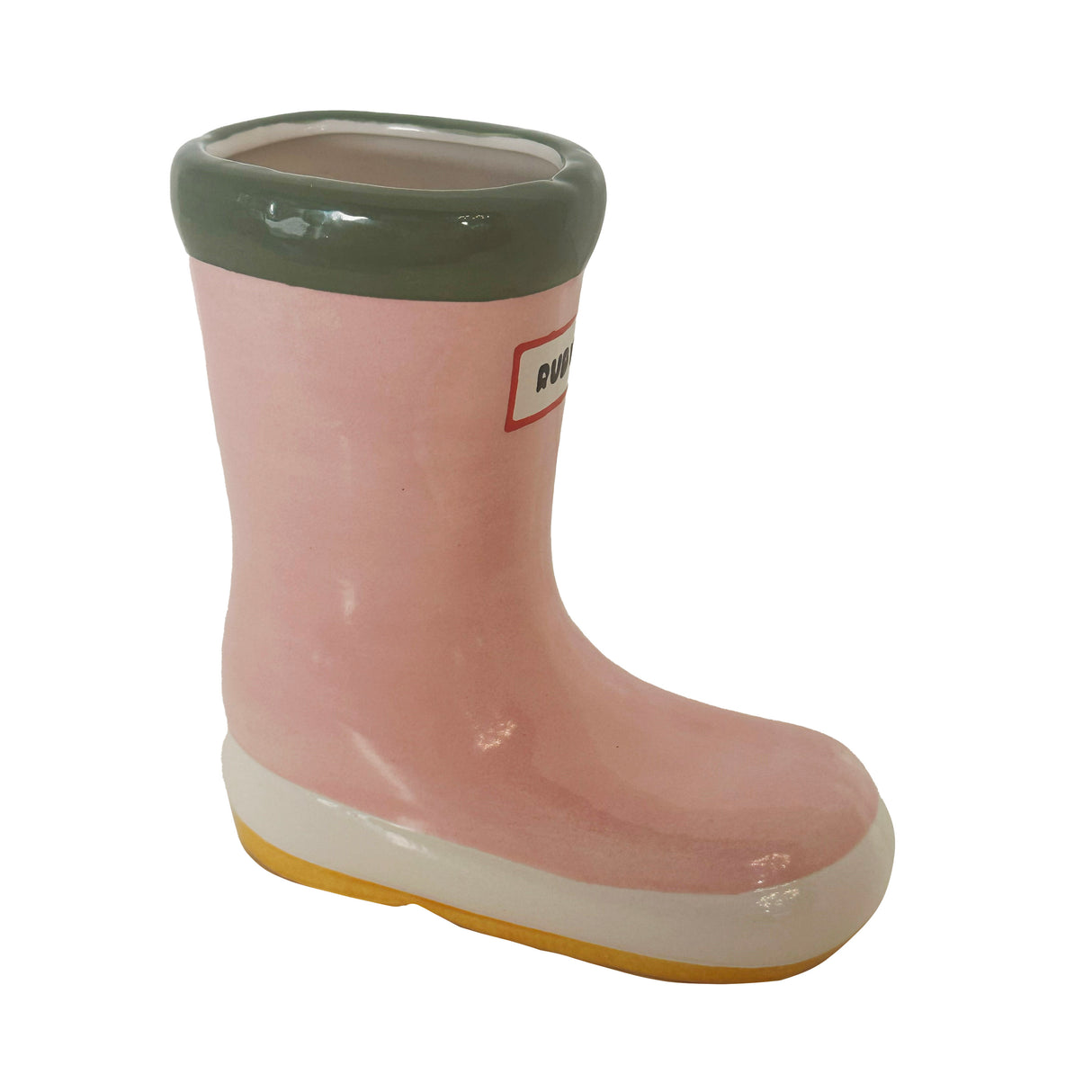 Multicolor Rainboot Vase in Pink | Wholesale