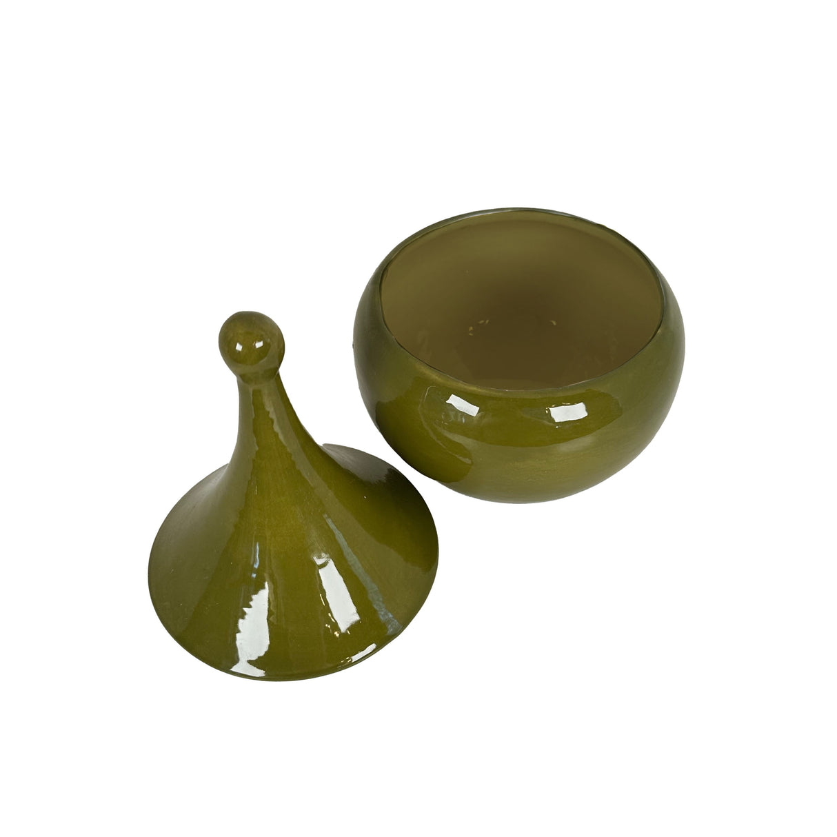 Teardrop Jars in Martini Green
