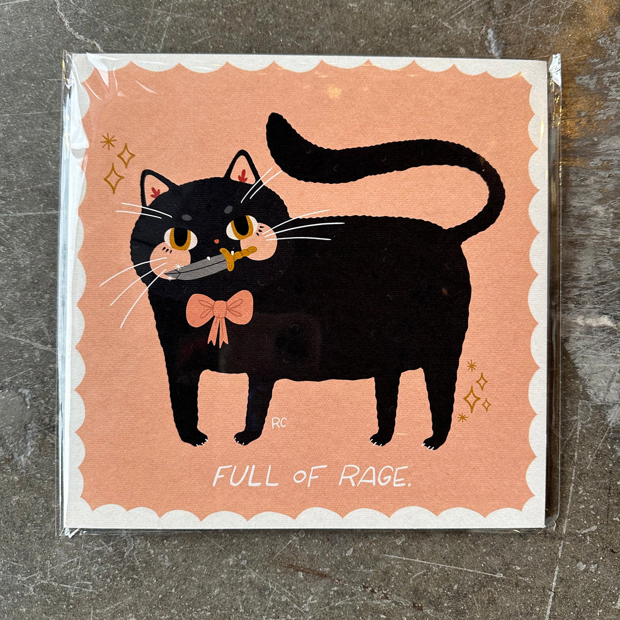 Rage Cat Print | Rachele Cromer