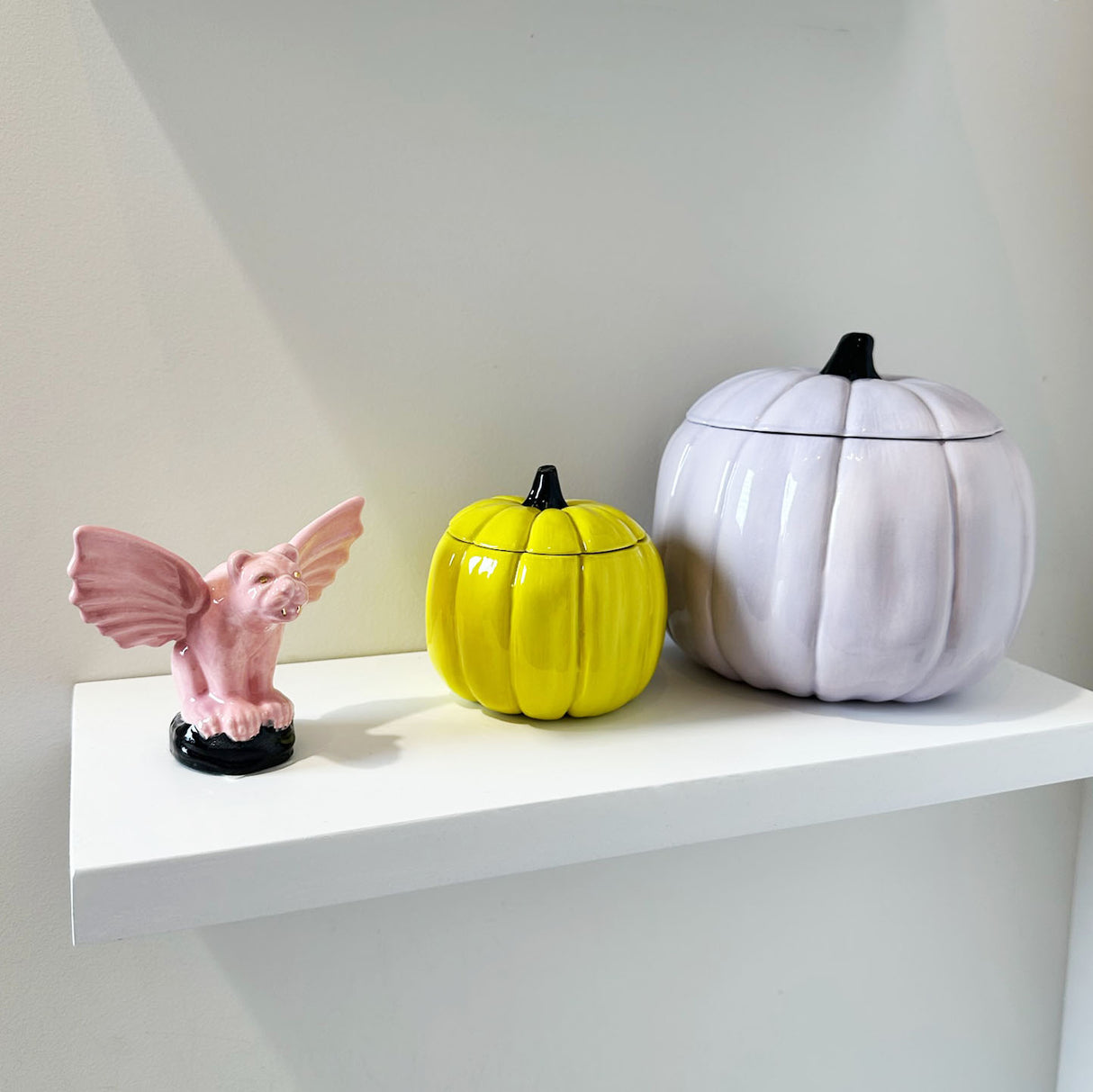 Solid Light Lavender Pumpkin Jars