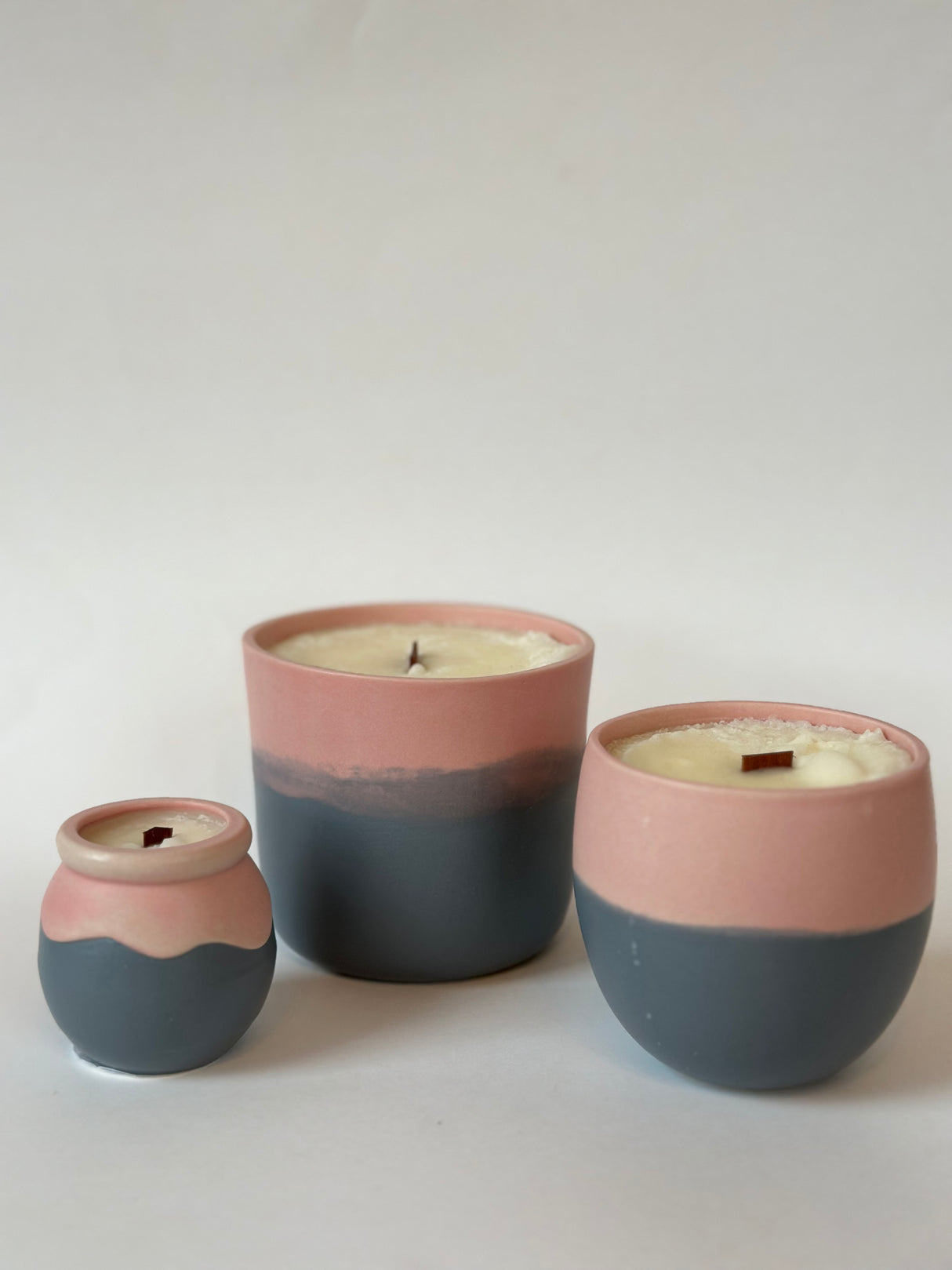 Hand Painted Tumbler Black Cherry Chai Candle | Made from Muck