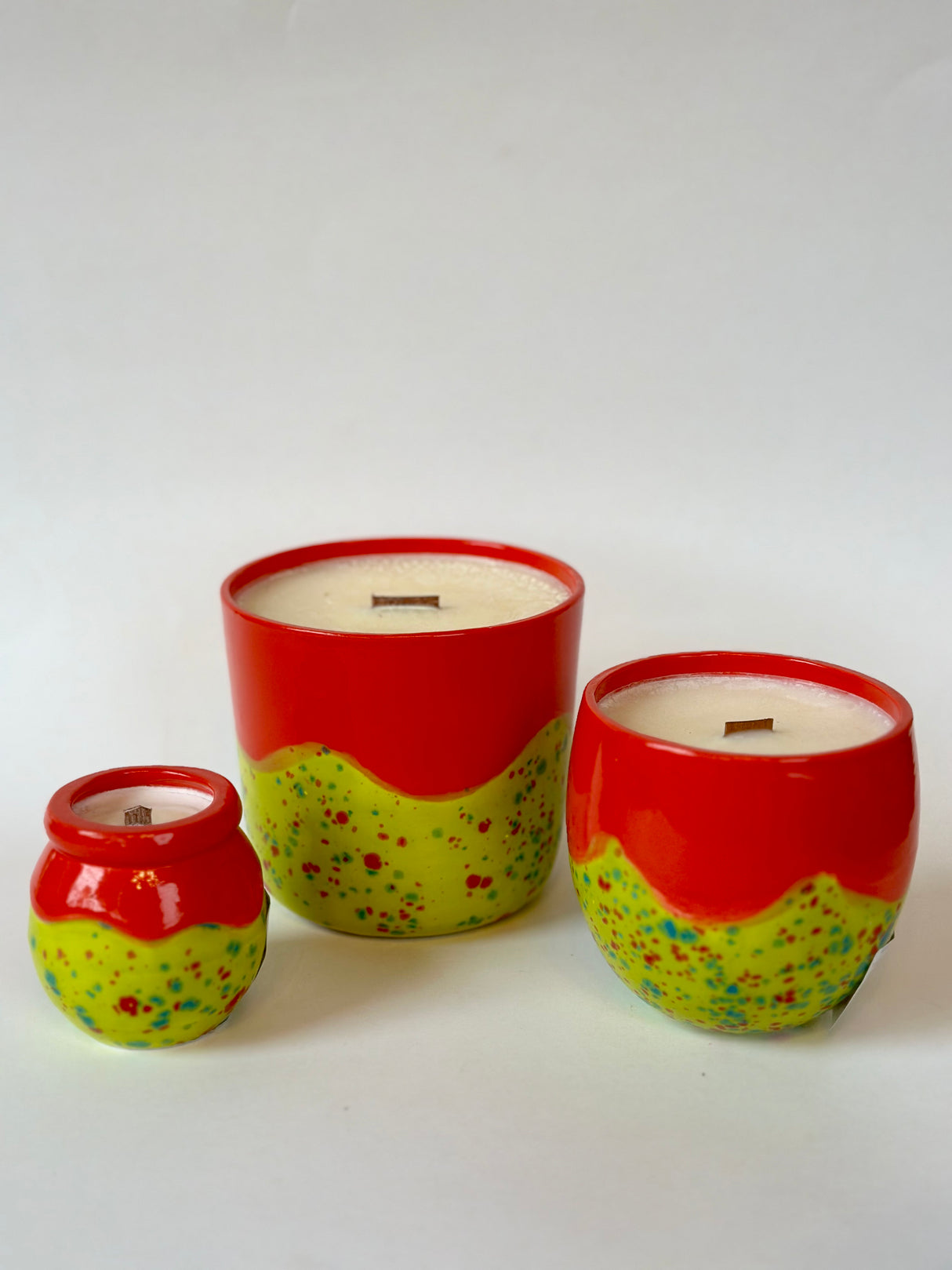 Hand Painted Tumbler Cinnamon Embers Candle | Made from Muck