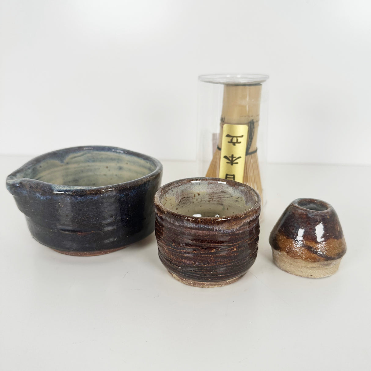 Deep Purple Protest Matcha Set with Matcha Whisk | Bunnyfoot Pottery