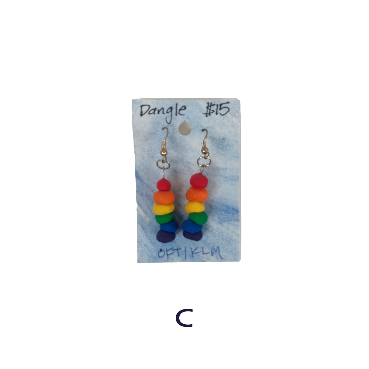 Rainbow Earrings in Polymer Clay- Dangles, Studs, & More Styles Available