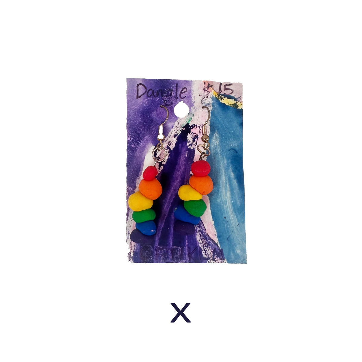 Rainbow Earrings in Polymer Clay- Dangles, Studs, & More Styles Available