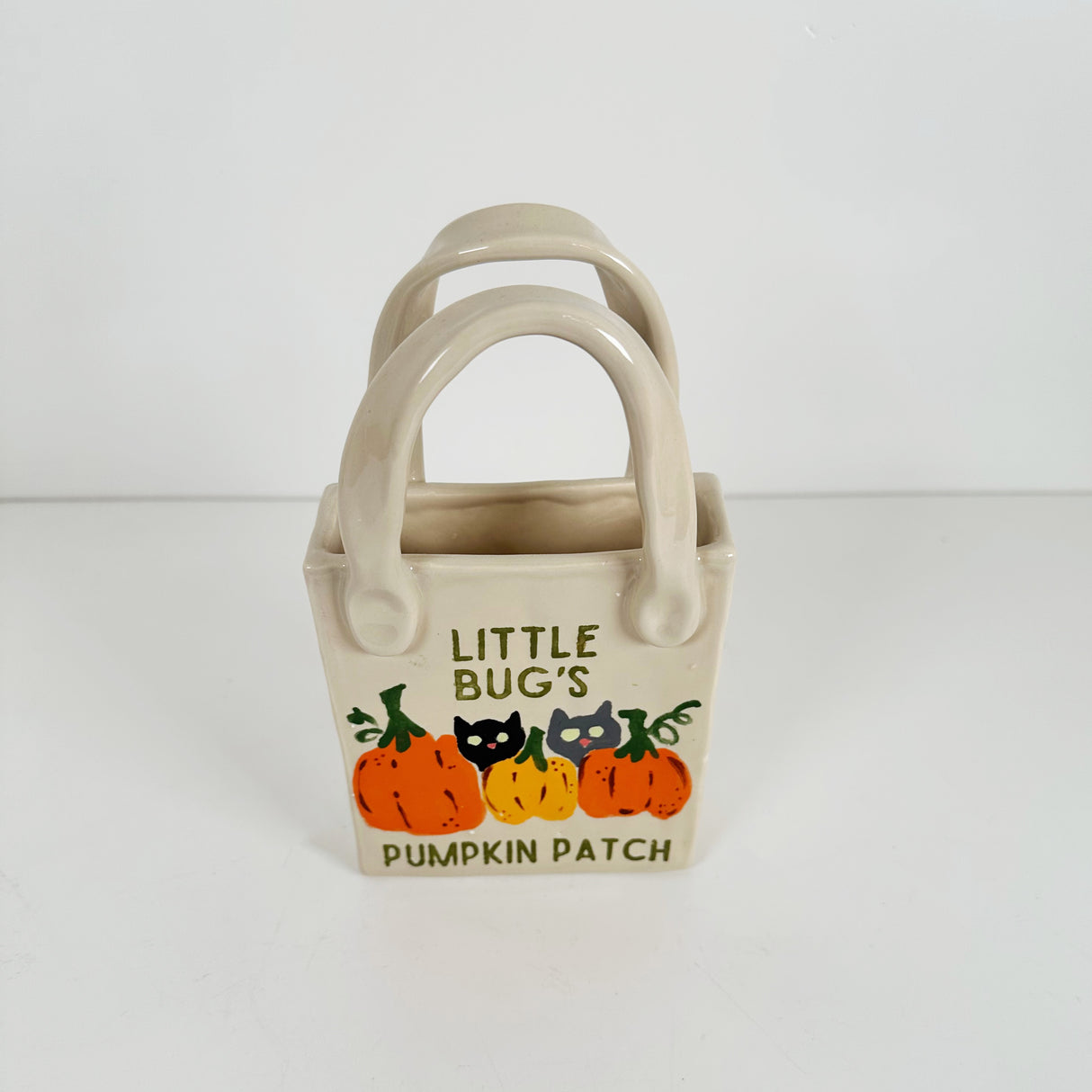 Cats & Pumpkins Tote Vase | Jessica Walker