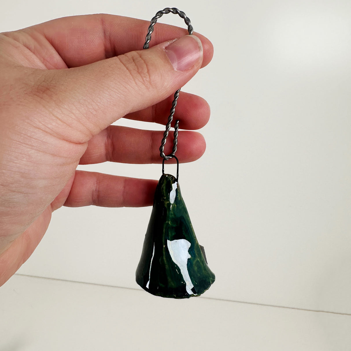Ceramic Deep Green Tree Ornament- B | Once & Future Things