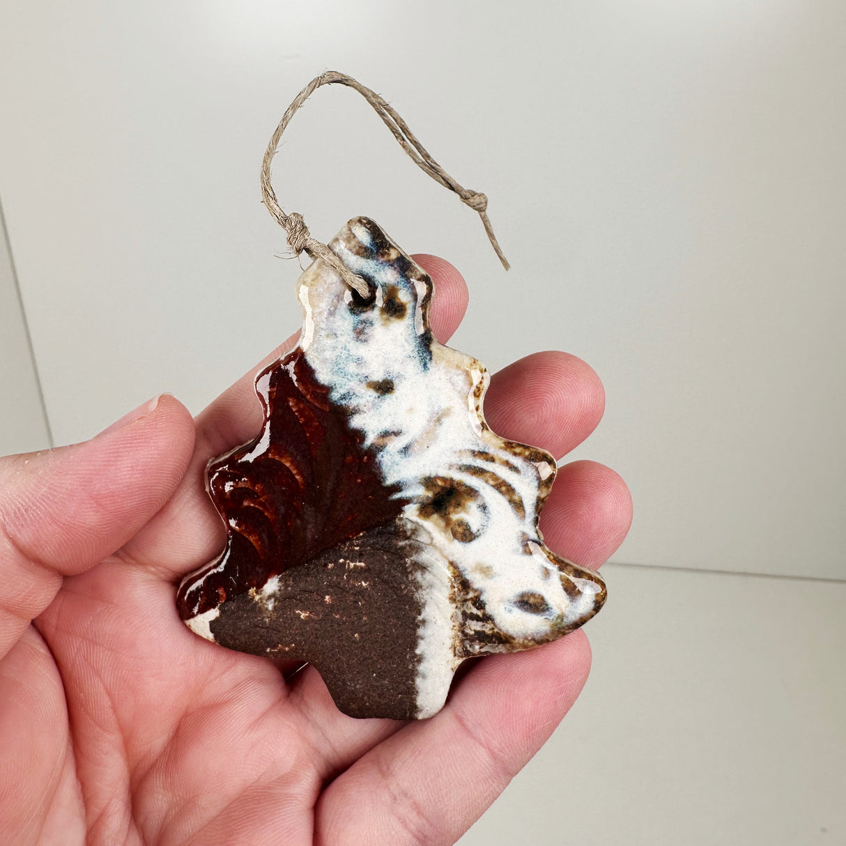 Ceramic Patchwork Tree Ornament- B | Once & Future Things