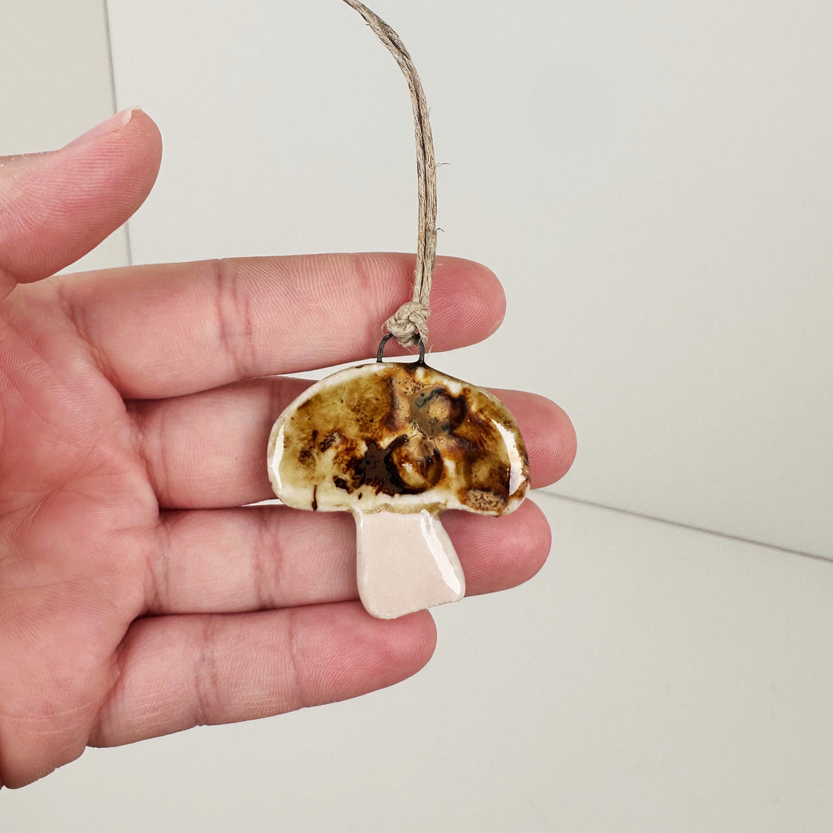 Ceramic Mini Mushroom Ornament- E | Once & Future Things