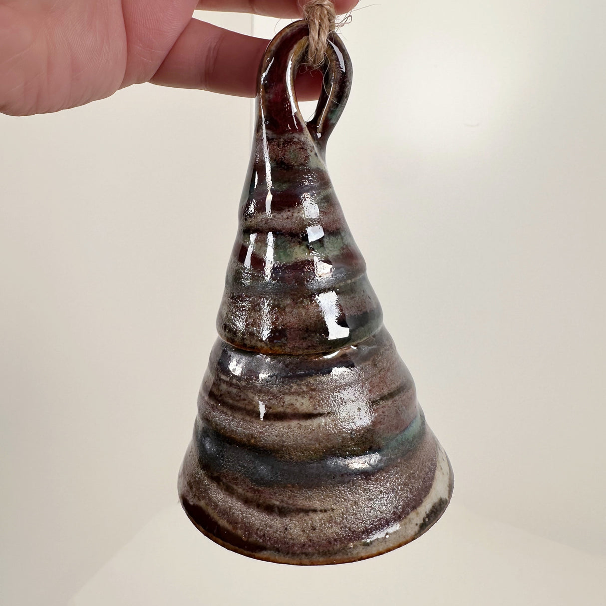 Dark Marbled Purple Tree Ornament | Catherine Aufdenkamp