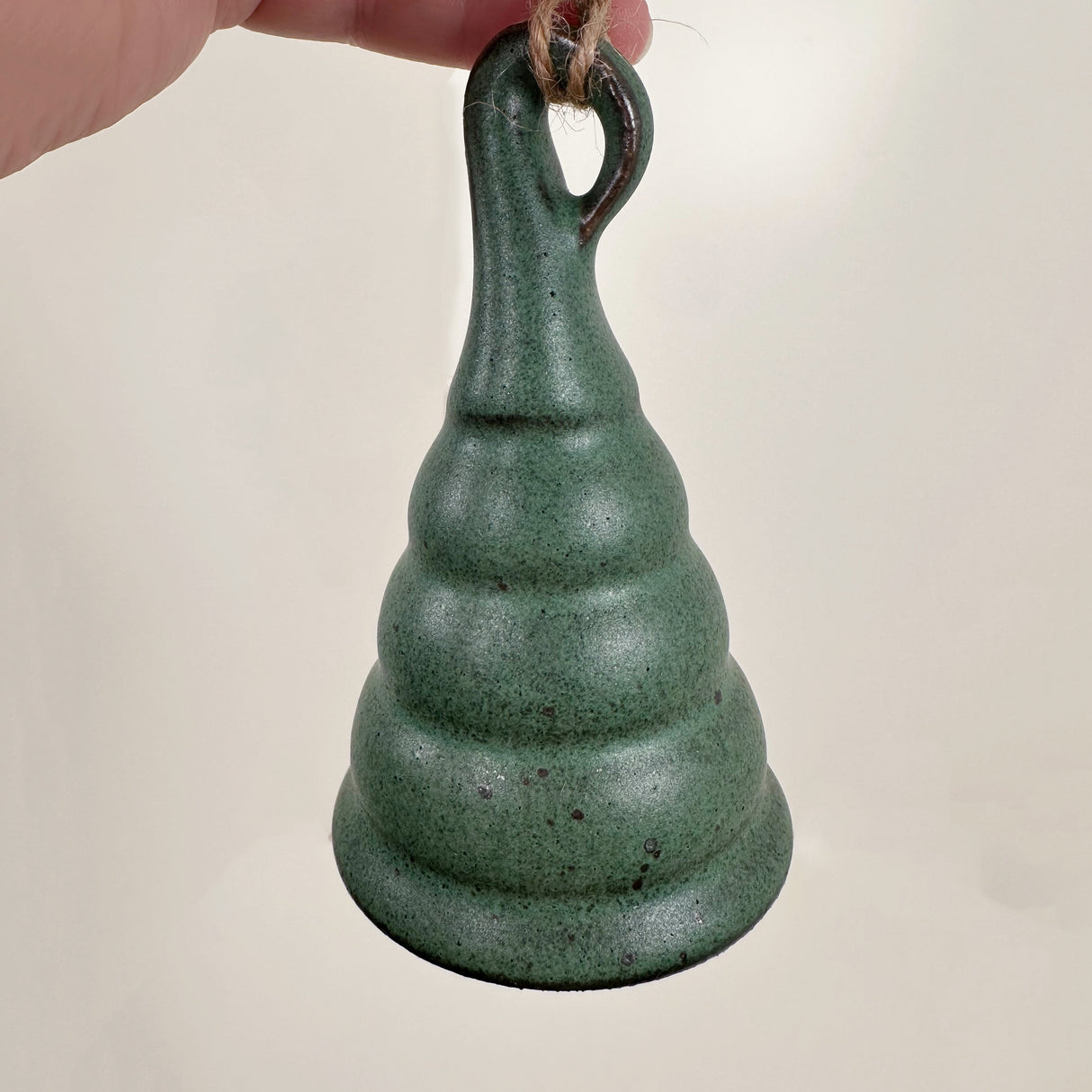 Matte Blue Green Tiered Tree Ornament | Catherine Aufdenkamp