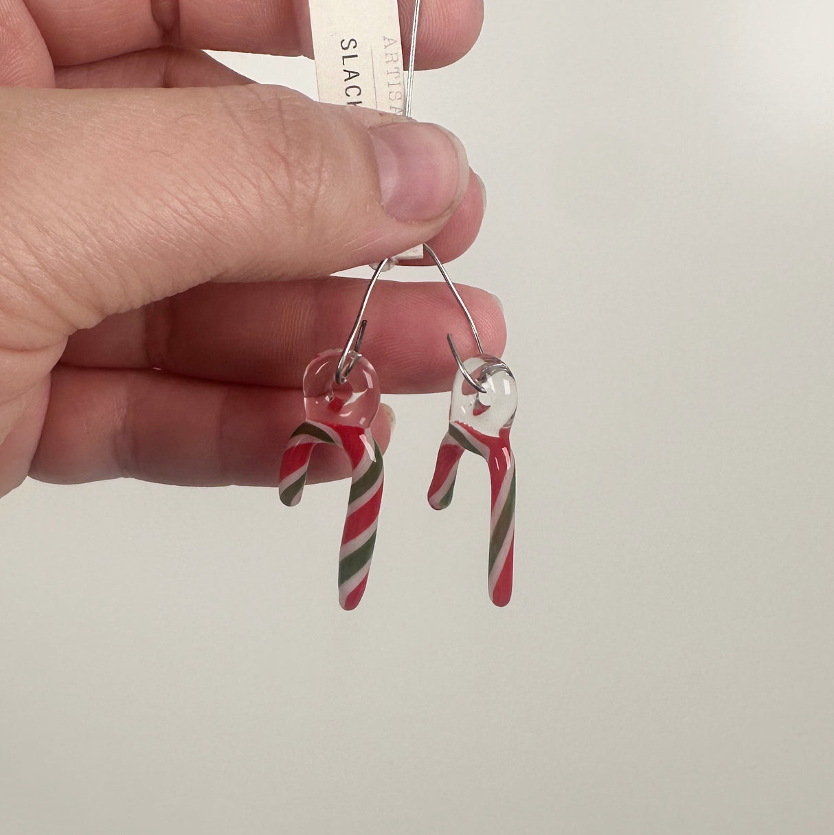 Handmade Super Mini Glass Candy Cane Ornaments | Jay Slack