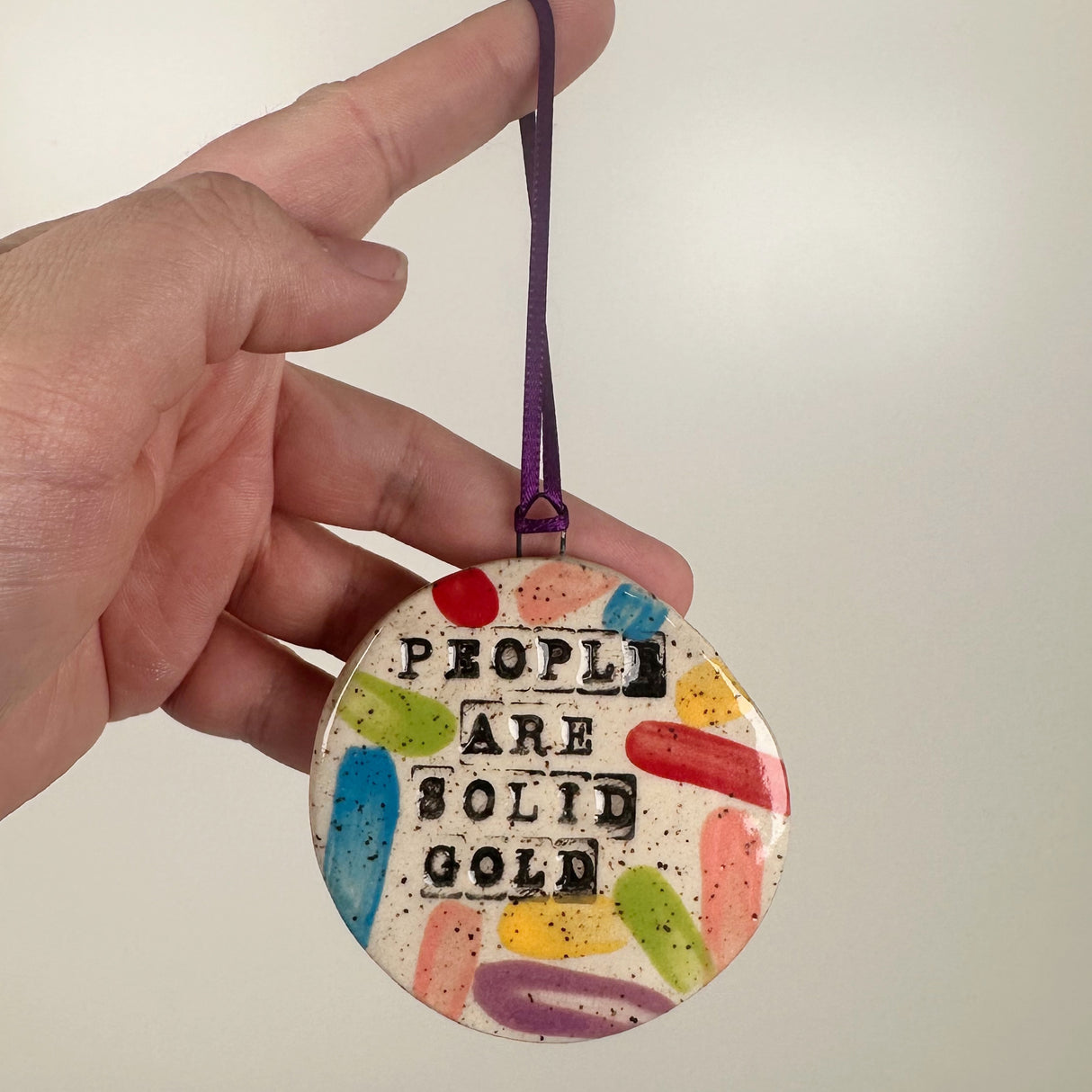 People are Solid Gold Ceramic Ornament | Shop Maranda