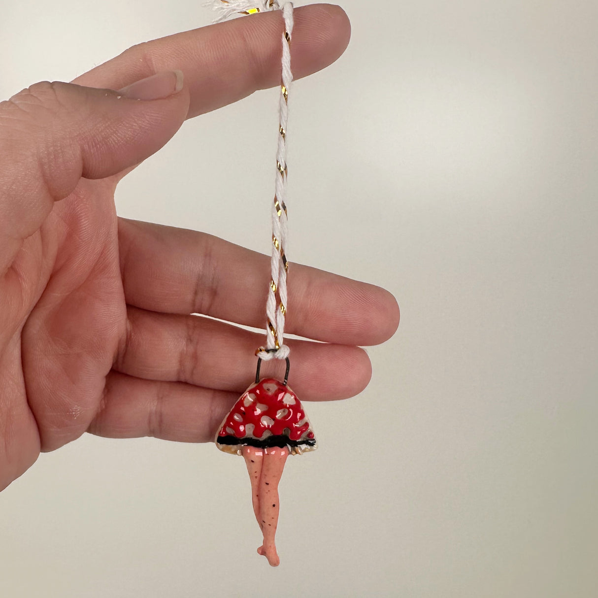 Mini Mushroom Legs Ceramic Ornament- Multiple Styles Available | Shop Maranda