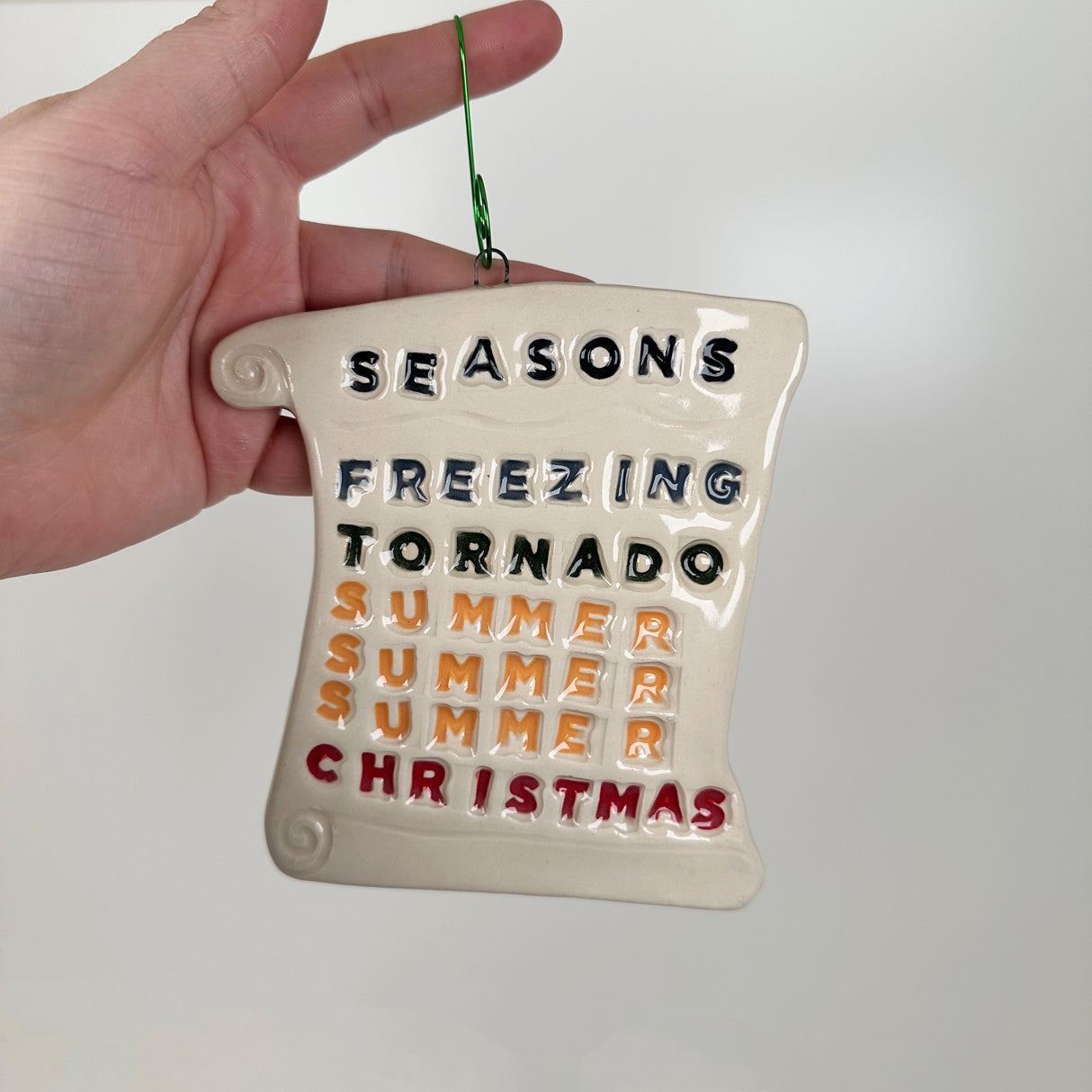 Ceramic Seasons Ornament | Molly Jensen