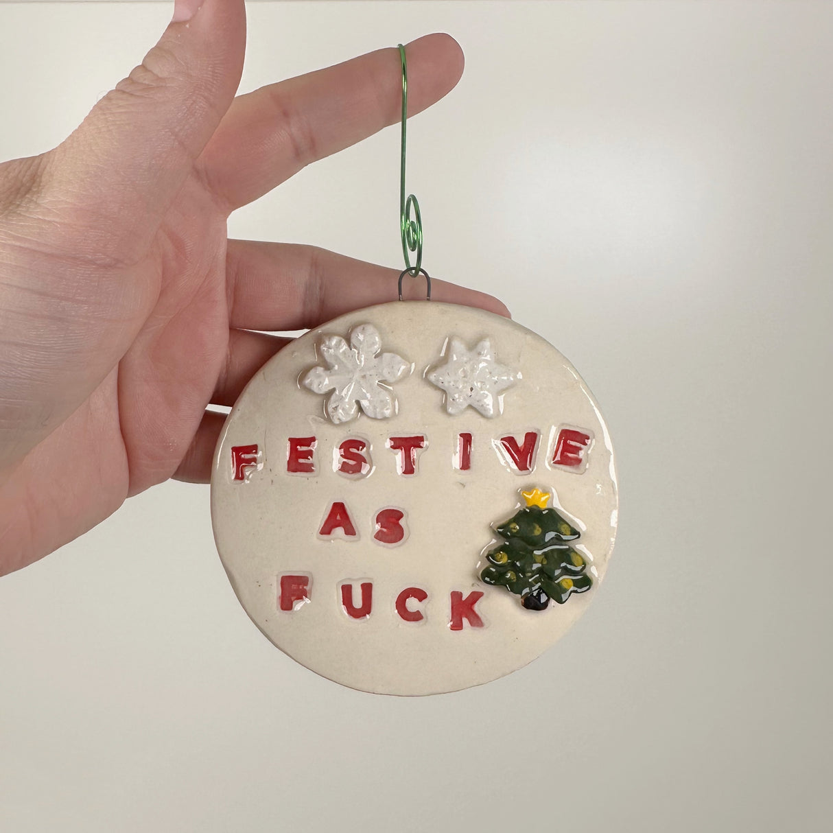 Festive As Ceramic Ornament | Molly Jensen