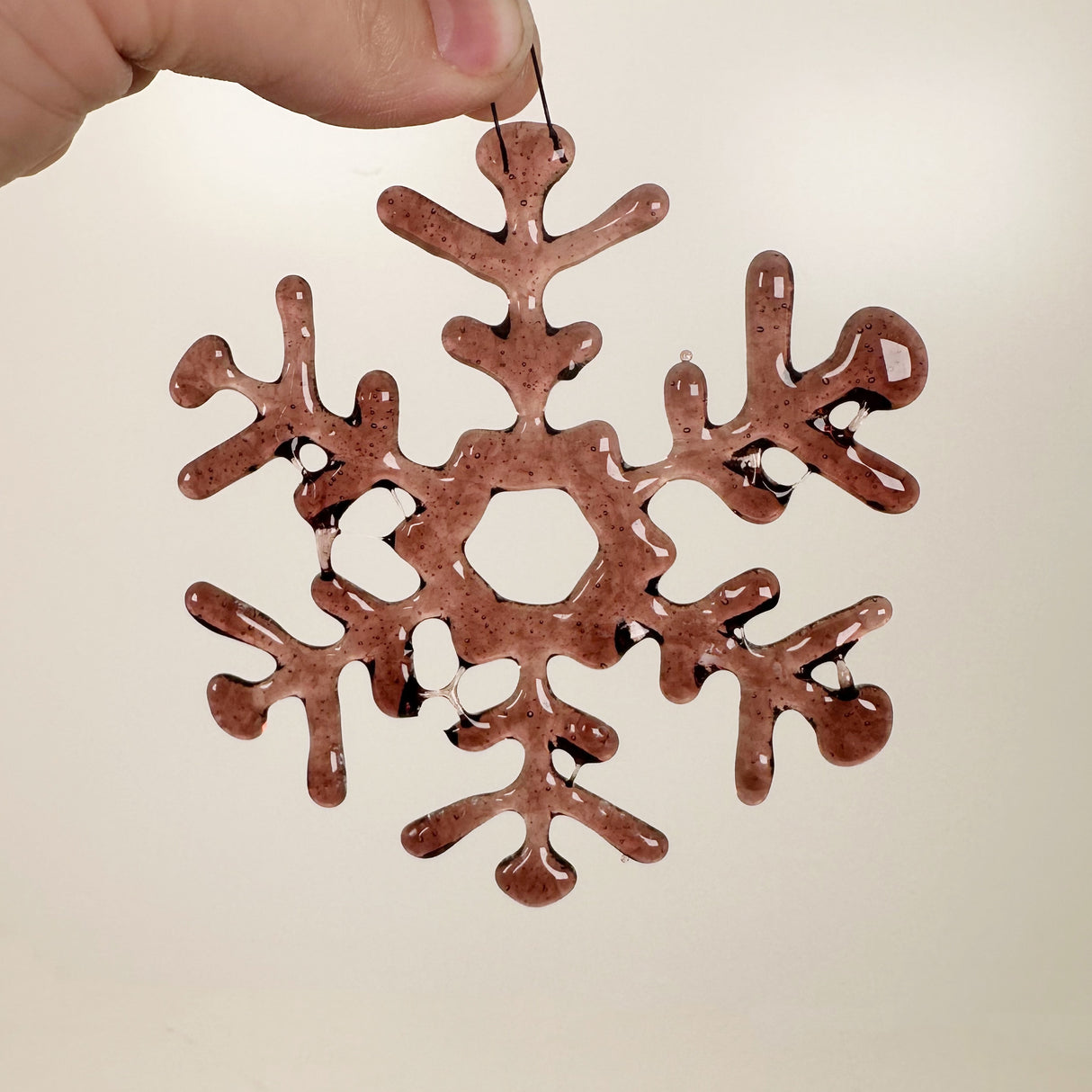 Fused Glass Snowflake Ornament - Multiple Styles Available | Figments of Imagination