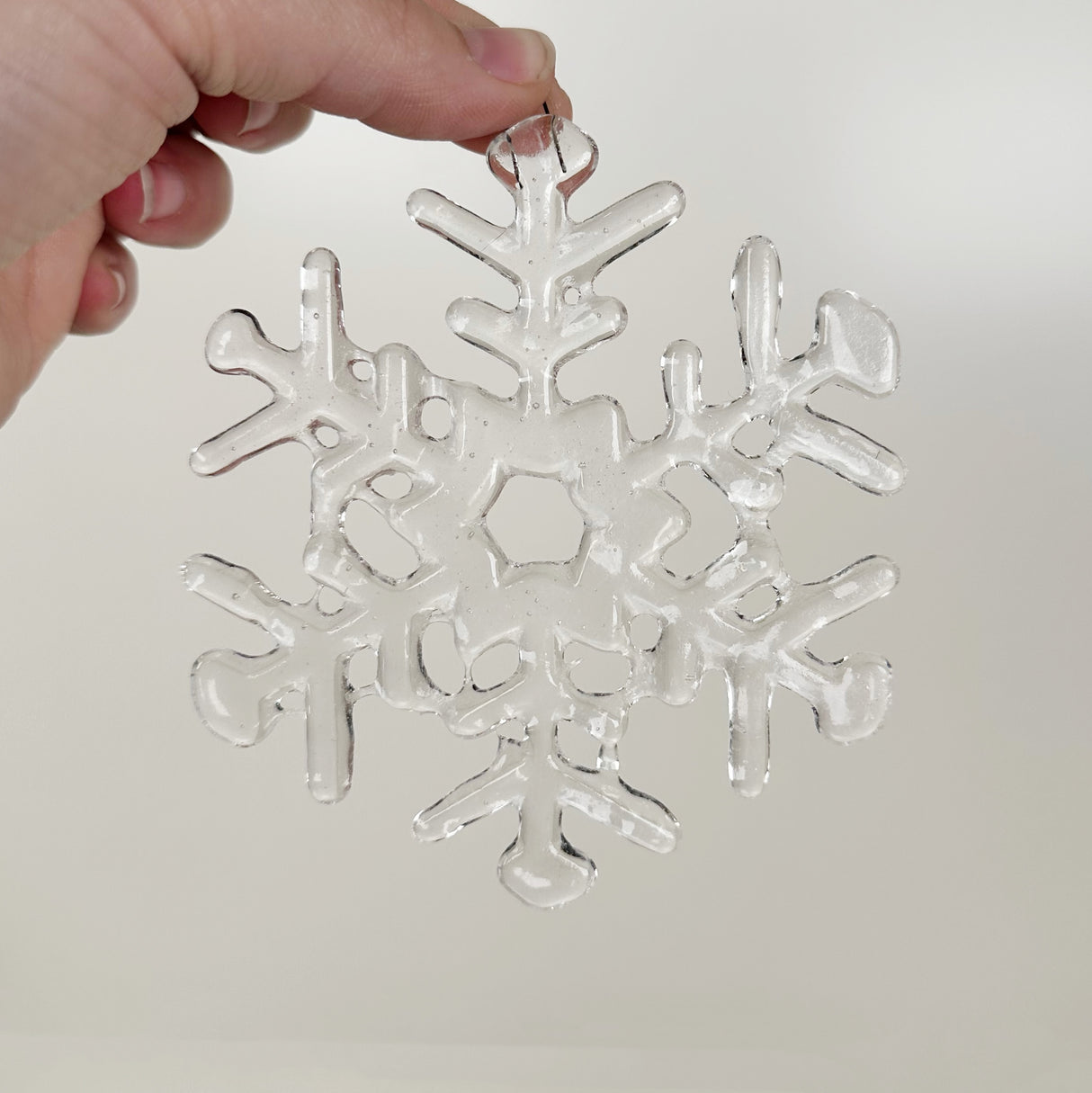Fused Glass Snowflake Ornament - Multiple Styles Available | Figments of Imagination