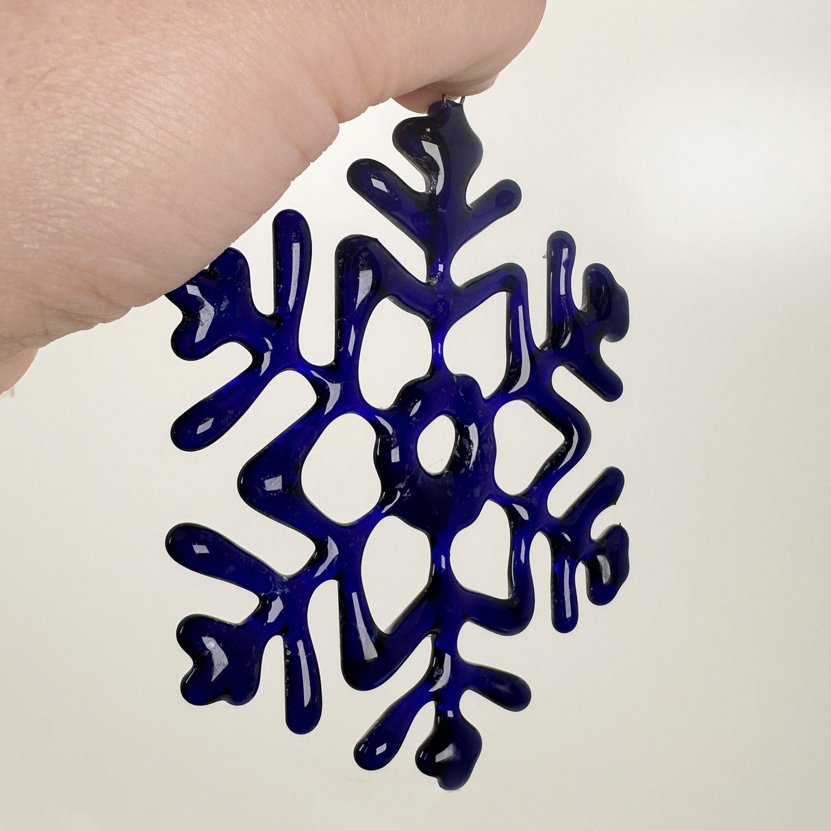 Fused Glass Snowflake Ornament - Multiple Styles Available | Figments of Imagination