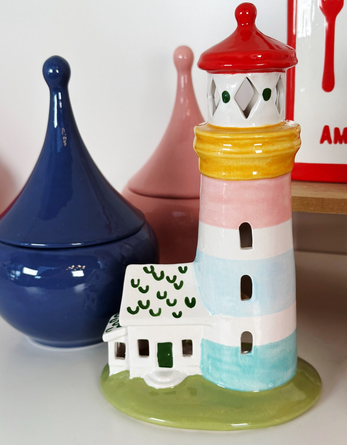 Teardrop Jars in Pink Cadillac