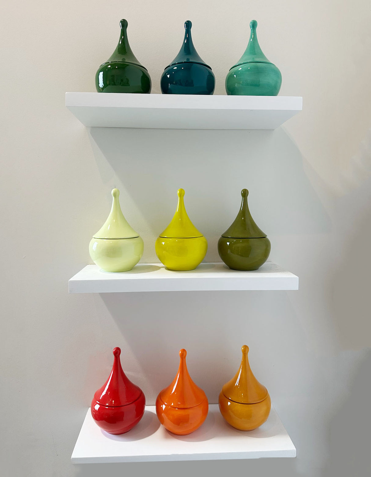 Teardrop Jars in Tiki Orange