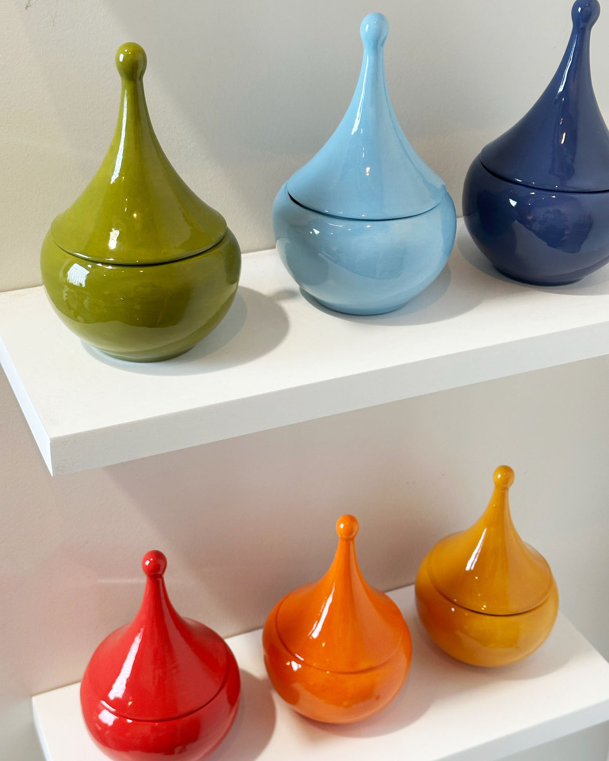 Teardrop Jars in Tiki Orange