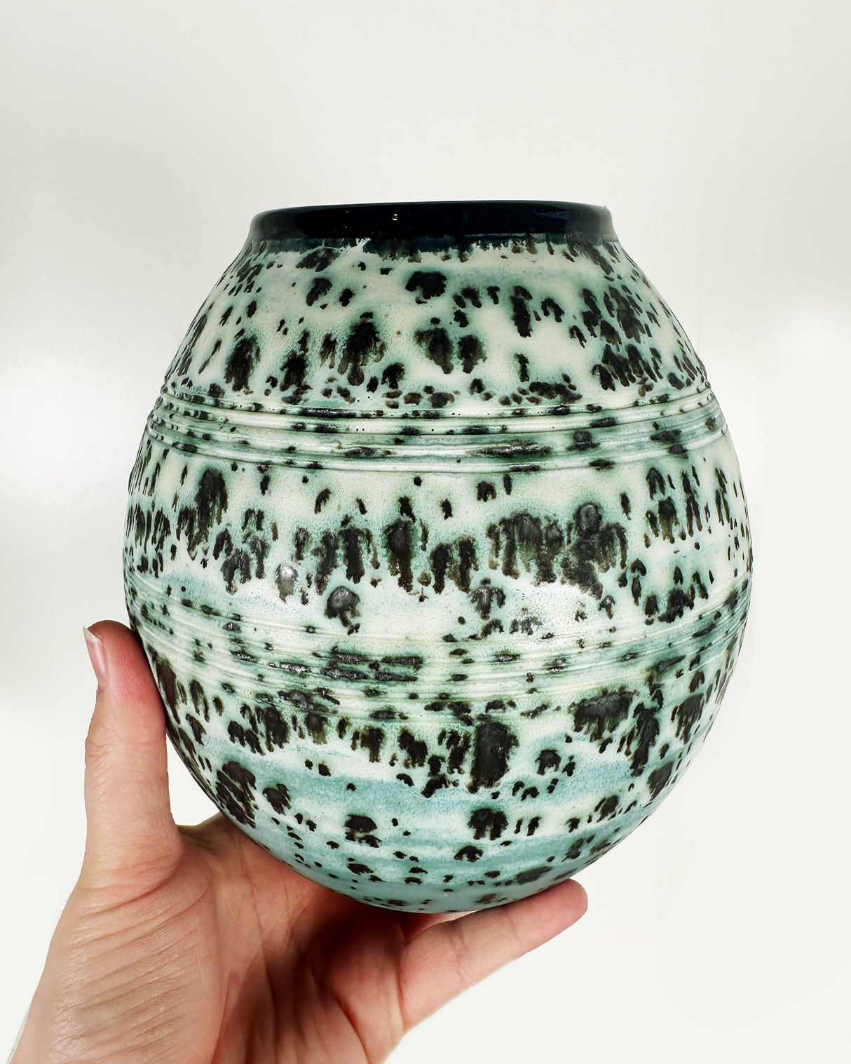 Egg Moonscape Vase | Pottery by Mike