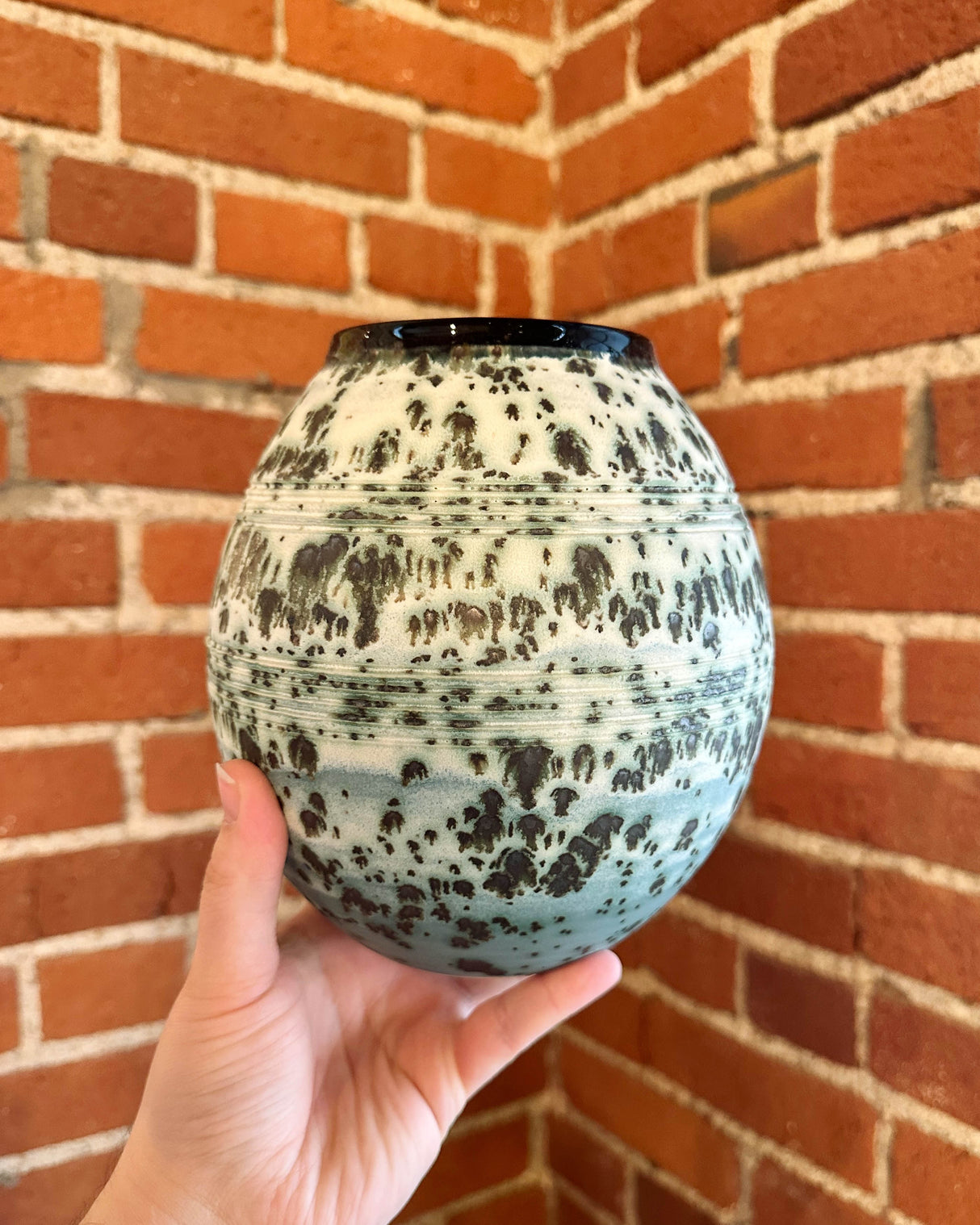 Egg Moonscape Vase | Pottery by Mike