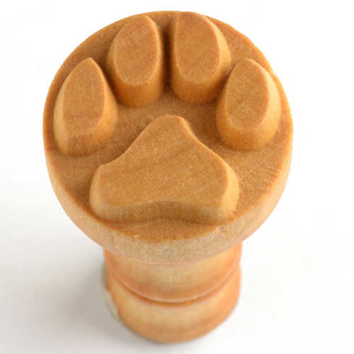 MKM Medium Round Stamp- Dog Paw- SCM-001