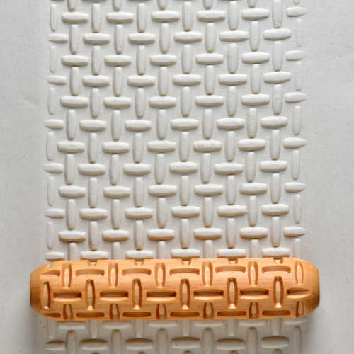 MKM Big Hand Roller- Rattan Weave- BHR-015