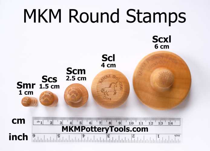 MKM Medium Round Stamp- Bat- SCM-166