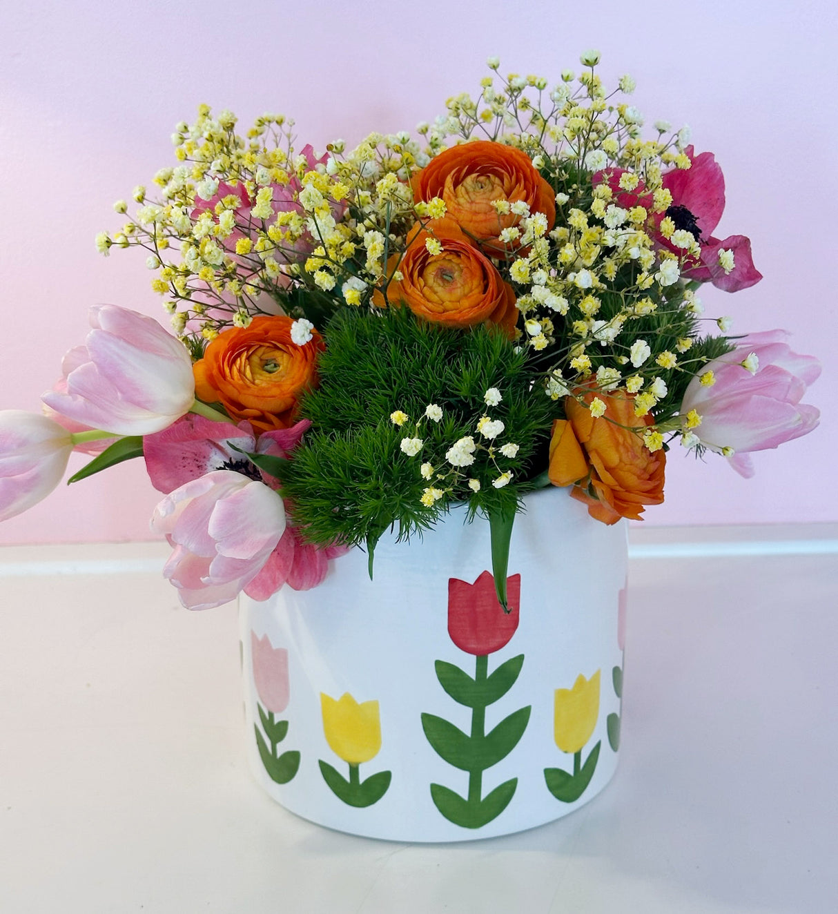 Tulip Fever Ice Bucket Style Vase | Wholesale