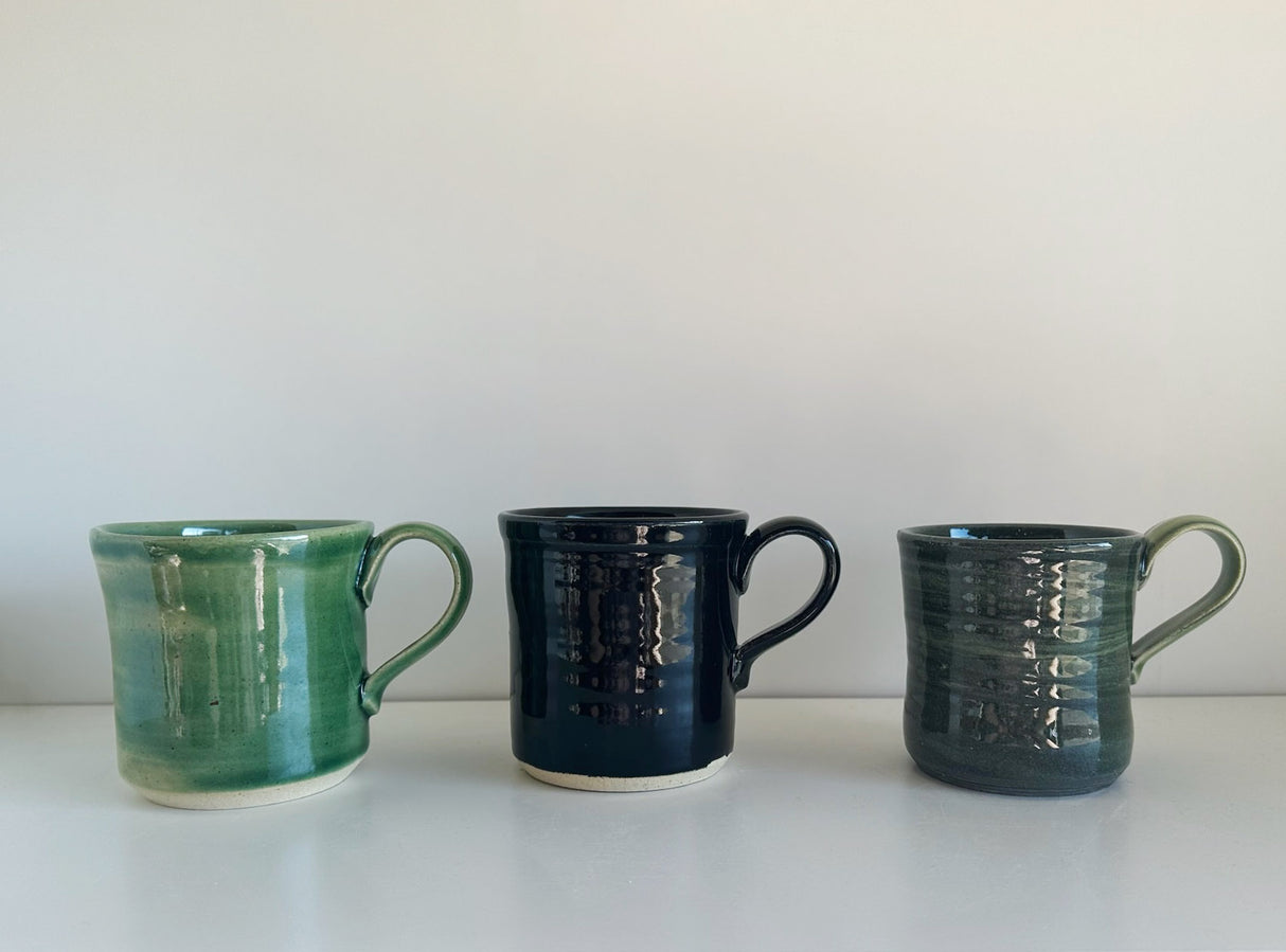 Sea Green & Blue Mugs | Pottery by Mike