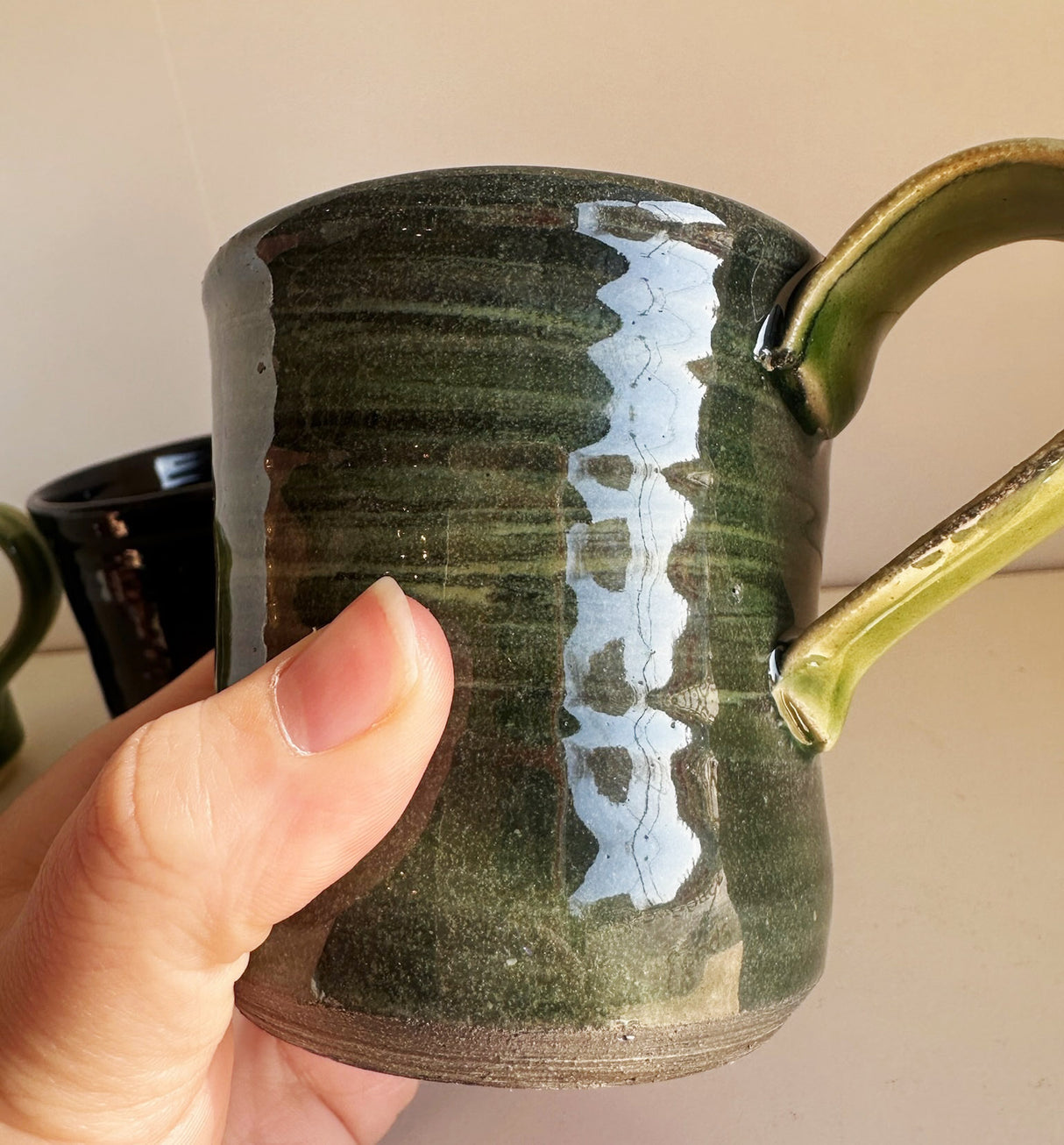 Sea Green & Blue Mugs | Pottery by Mike