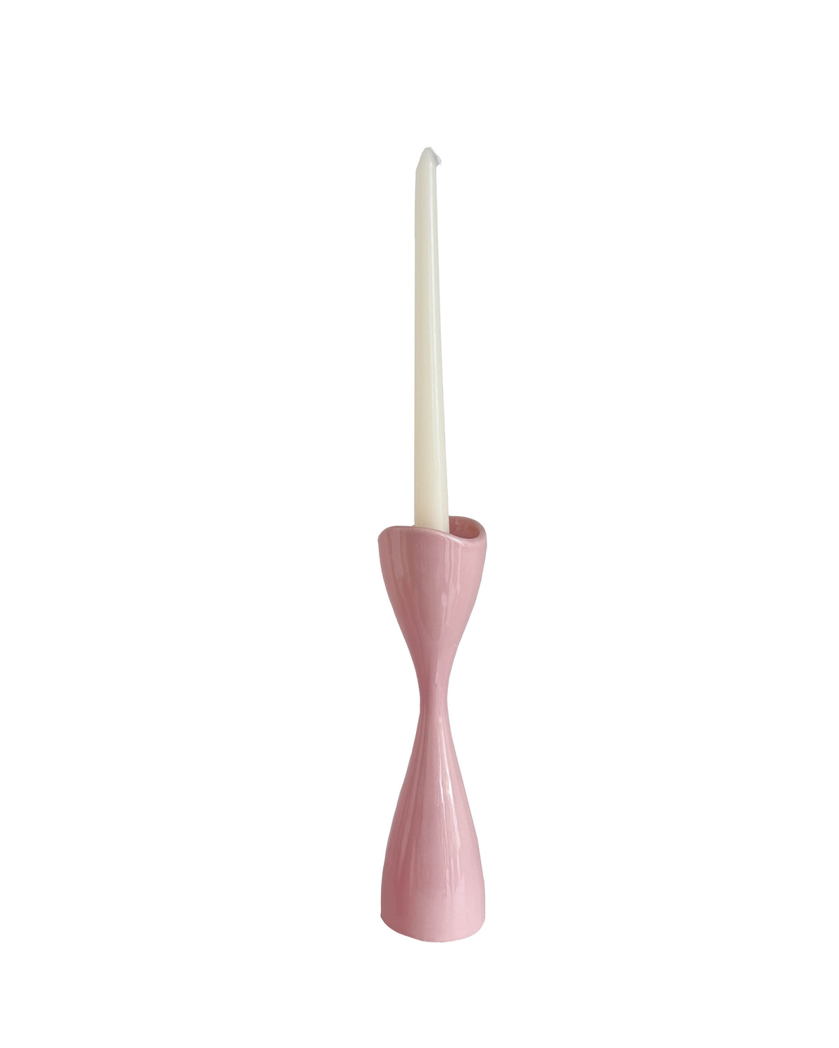 Tulip Candlestick Holders in Pink Cadillac