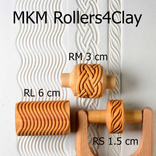 MKM Small Handle Roller- Geometric Design 2- RS-031