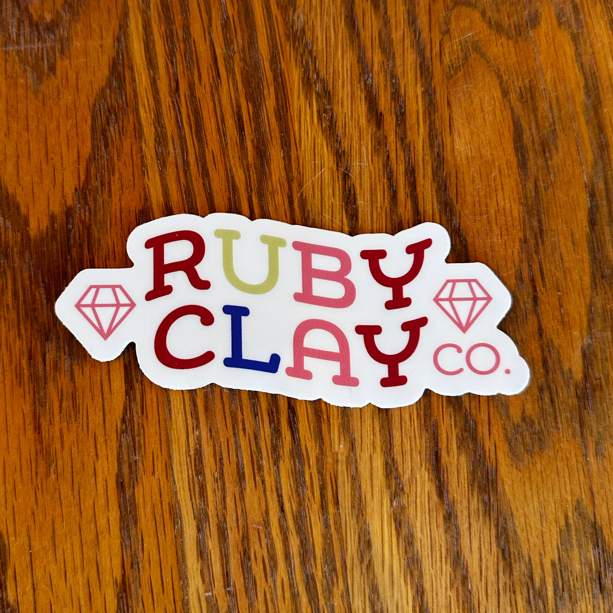 Ruby Clay Sticker