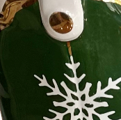 Santa's Cowboy Boot Vase