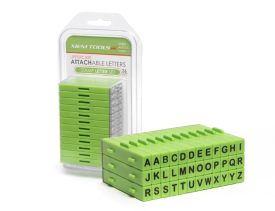Attachable Letters Stamp Set 36pcs Uppercase